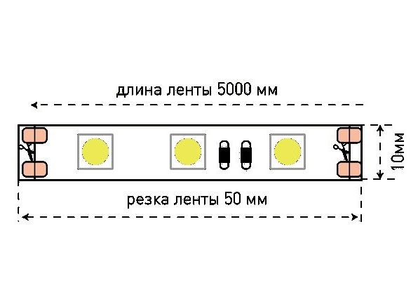 Светодиодная лента SWG 14,4W/m 60Led/m 3528SMD синий 5M SWG560-12-14.4-B-M 009473