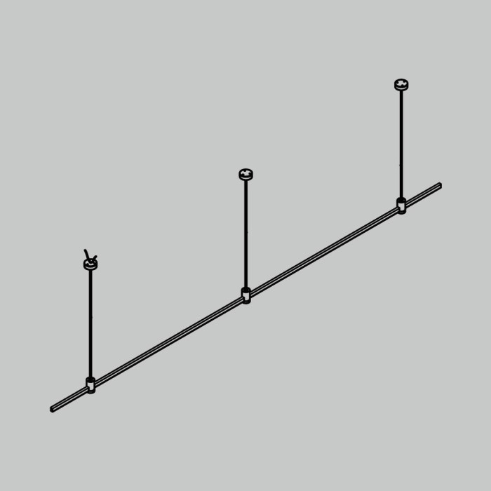 Основание на тросовых подвесах Hang для трековых светильников Maytoni Technical Flarity TFC-Flar-H03-B