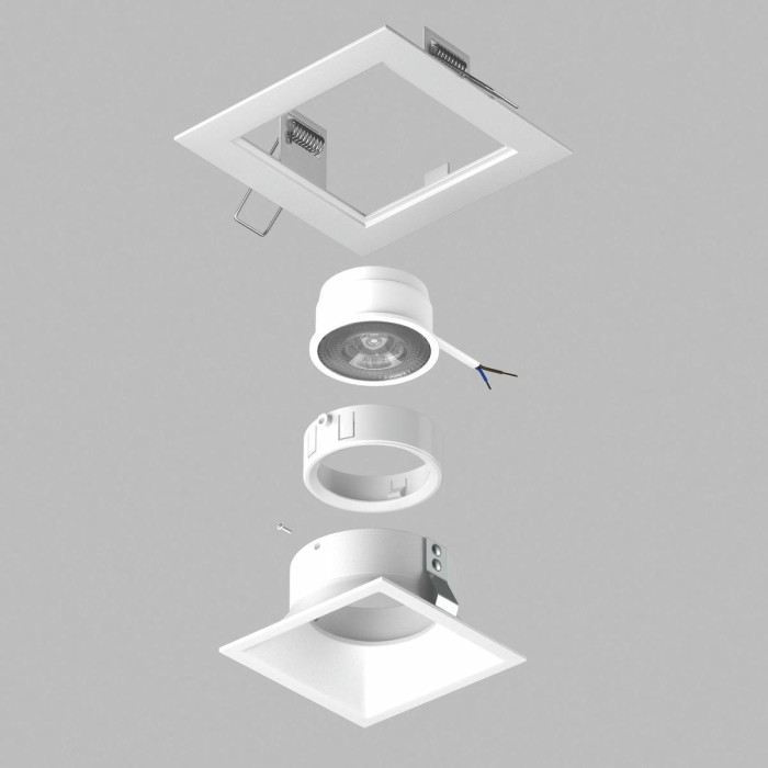 Комплект со светильником Lightstar Domino Quadro (214516+214506+214006) D51606WMOD