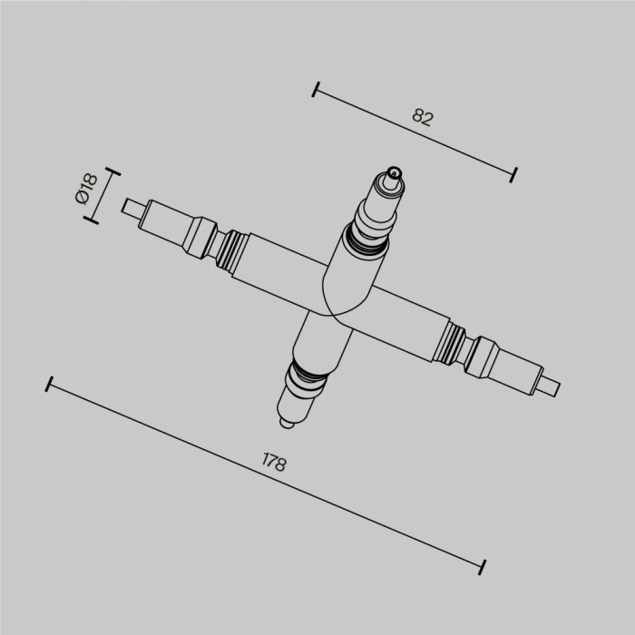 Ввод питания Maytoni Technical CA008TX-B