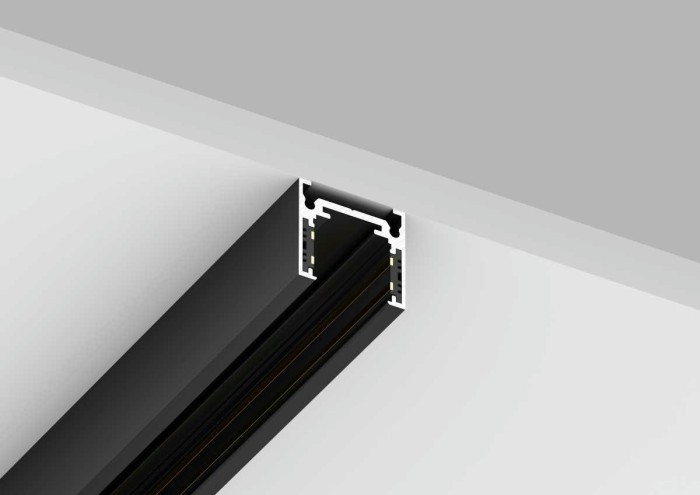 Шинопровод магнитный накладной Crystal Lux CLT 0.114 01 L2000 BL