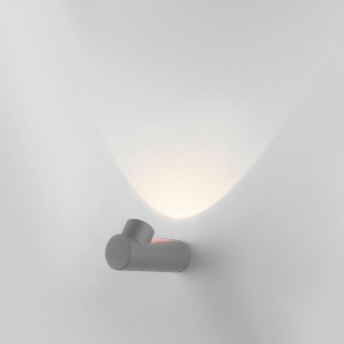 Уличный настенный светодиодный светильник Elektrostandard Ray 35134/W серый a056371