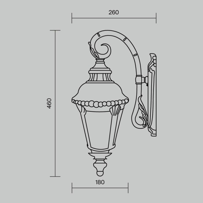 Уличный настенный светильник Maytoni Goiri O029WL-01BZ