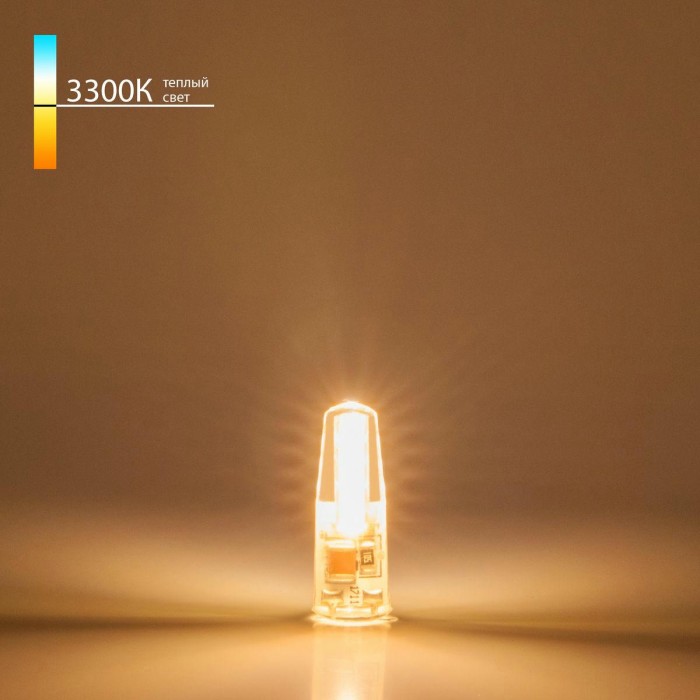 Лампа светодиодная Elektrostandard G4 3W 3300K прозрачная a049594