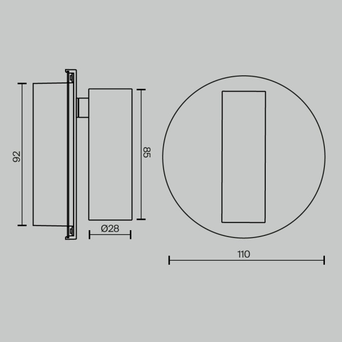 Бра Maytoni Technical Ego C176WL-9W-2.7-4K-W