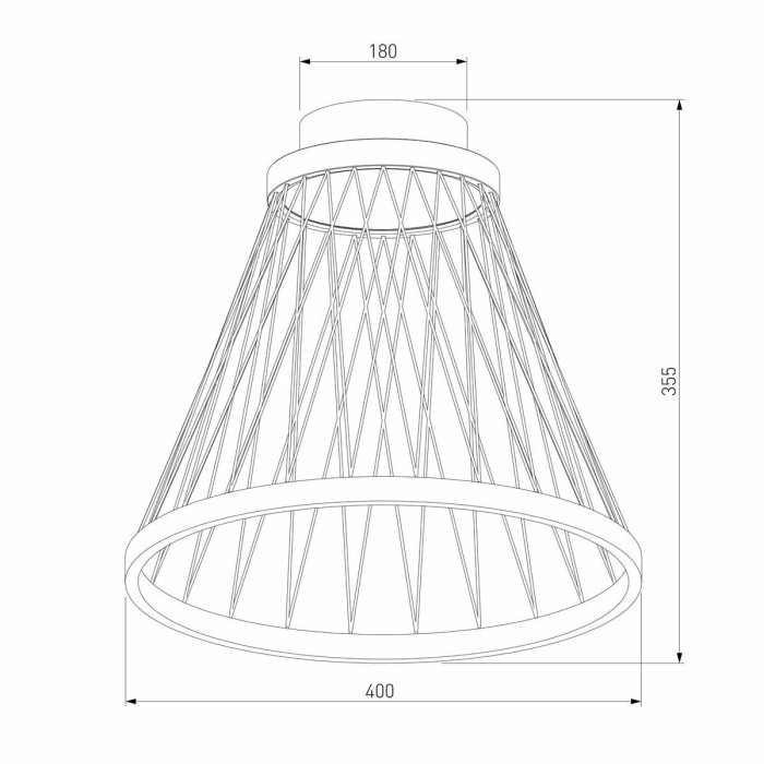 Потолочный светодиодный светильник Eurosvet Cesta 40018/1 LED коричневый