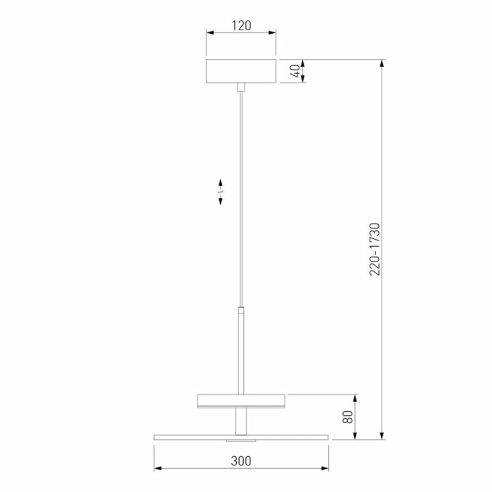 Подвесной светодиодный светильник Eurosvet Thasos 40342 LED латунь