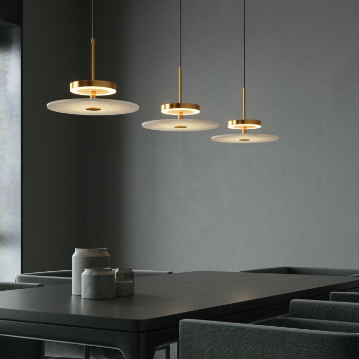 Подвесной светодиодный светильник Eurosvet Thasos 40342 LED латунь