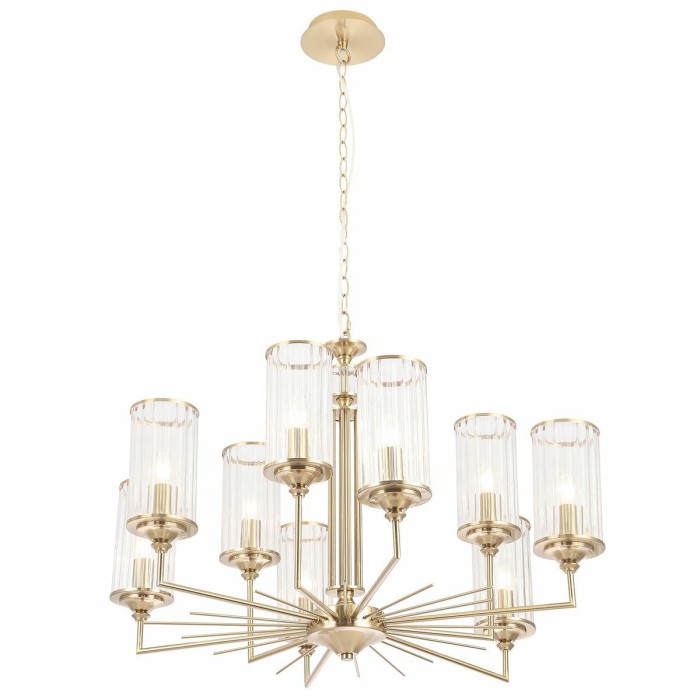 Подвесная люстра Crystal Lux Gloria SP9 Brass