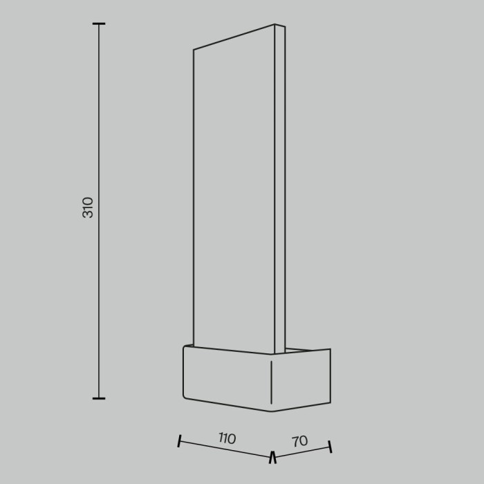 Настенный светильник (бра) Maytoni MOD318WL-L3CH3K