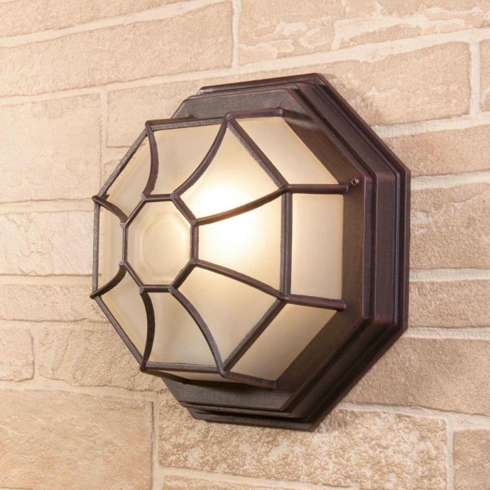 Уличный настенный светильник Elektrostandard Telarana GL 1024D капучино a043660