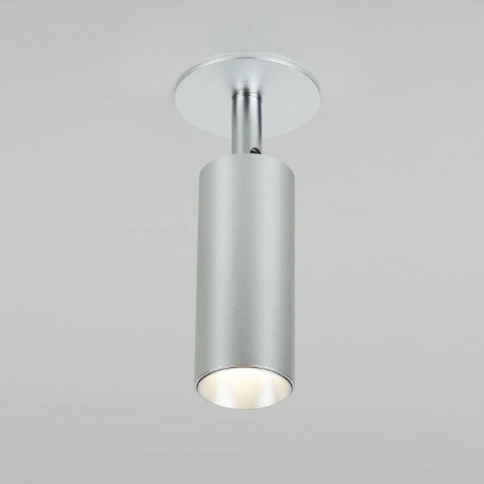Встраиваемый светодиодный спот Elektrostandard Diffe 25039/Led серебряный a058219