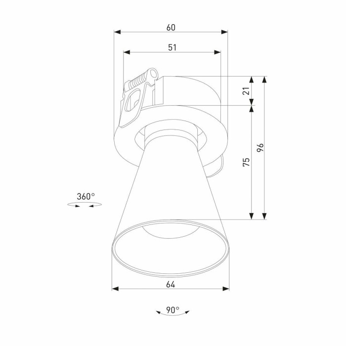 Встраиваемый светодиодный спот Elektrostandard Bell 25097/LED a068060