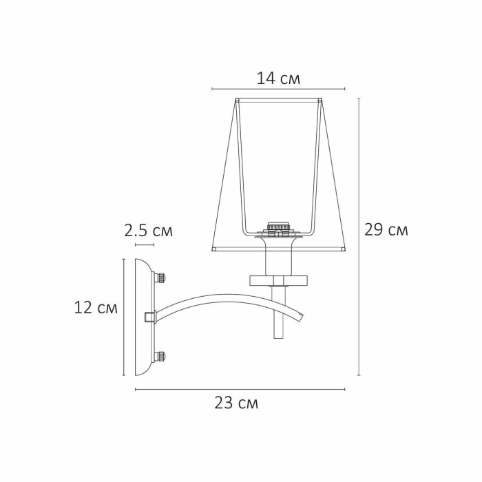 Бра Arte Lamp Kensington A4098AP-1CC
