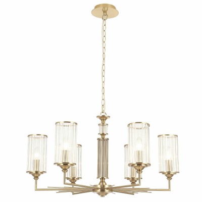 Подвесная люстра Crystal Lux Gloria SP6 Brass