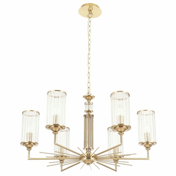 Подвесная люстра Crystal Lux Gloria SP6 Brass