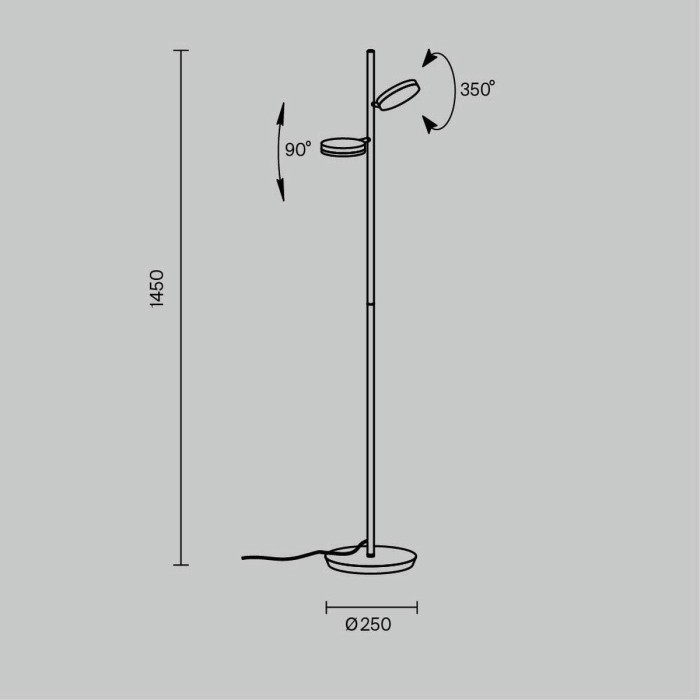 Торшер Maytoni Fad MOD070FL-L12W3K