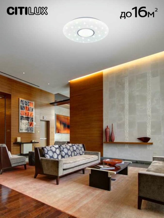 Потолочный светодиодный светильник Citilux Санта CL723480G