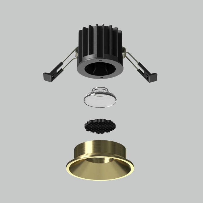 Встраиваемый светодиодный светильник Maytoni Round DL058-7W3K-BS