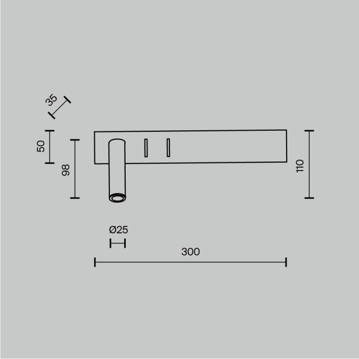 Настенный светодиодный светильник Maytoni Comodo C031WL-L8B3K