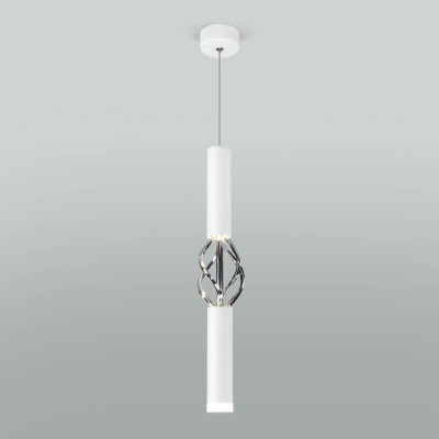 Подвесной светодиодный светильник Eurosvet Lance 50191/1 LED белый/хром