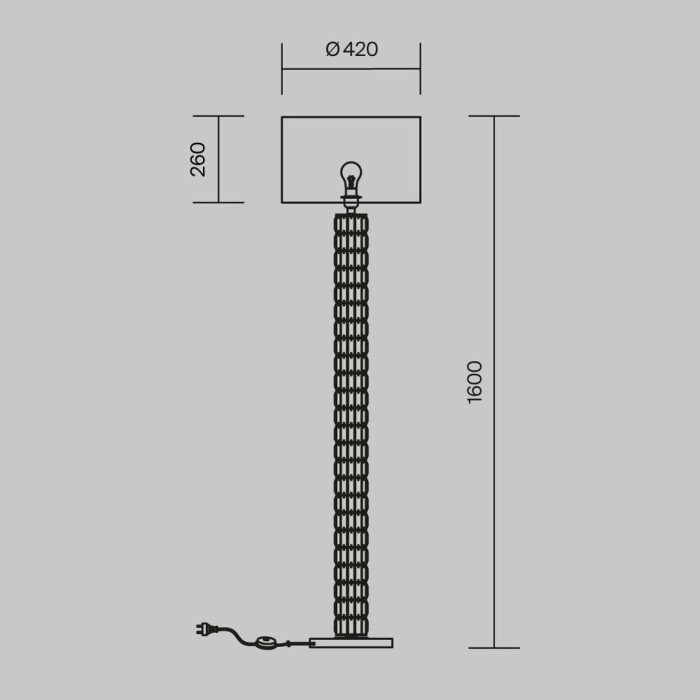 Торшер Maytoni Talento DIA008FL-01CH