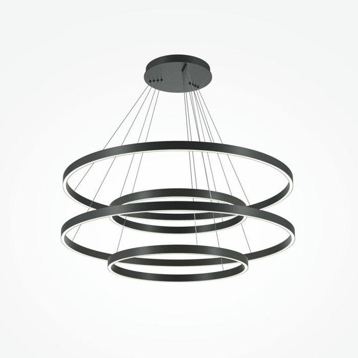 Подвесной светодиодный светильник Maytoni Rim MOD058PL-L174BK