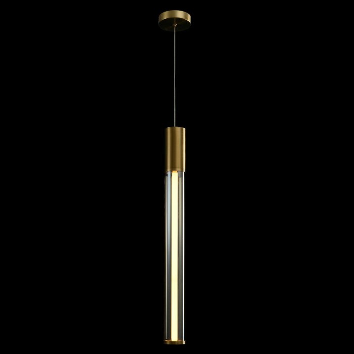 Подвесной светодиодный светильник Crystal Lux Lineup SP11W Led Brass