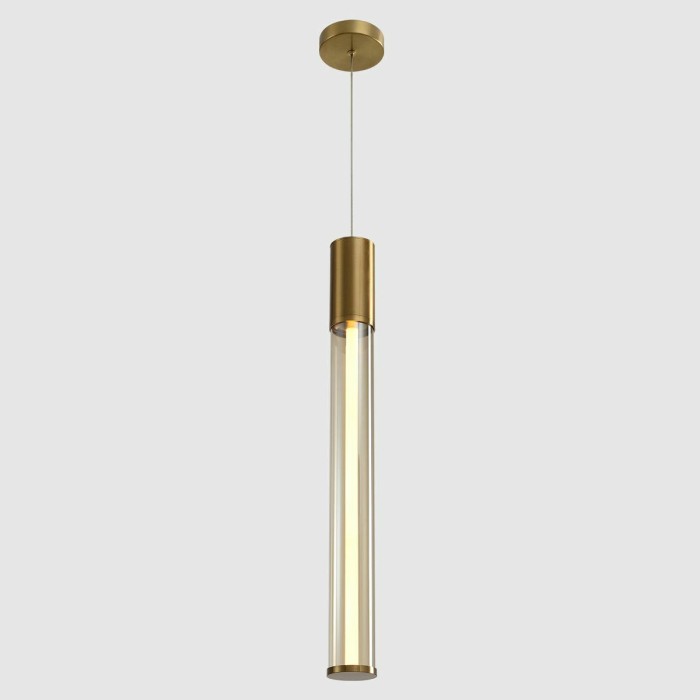 Подвесной светодиодный светильник Crystal Lux Lineup SP11W Led Brass