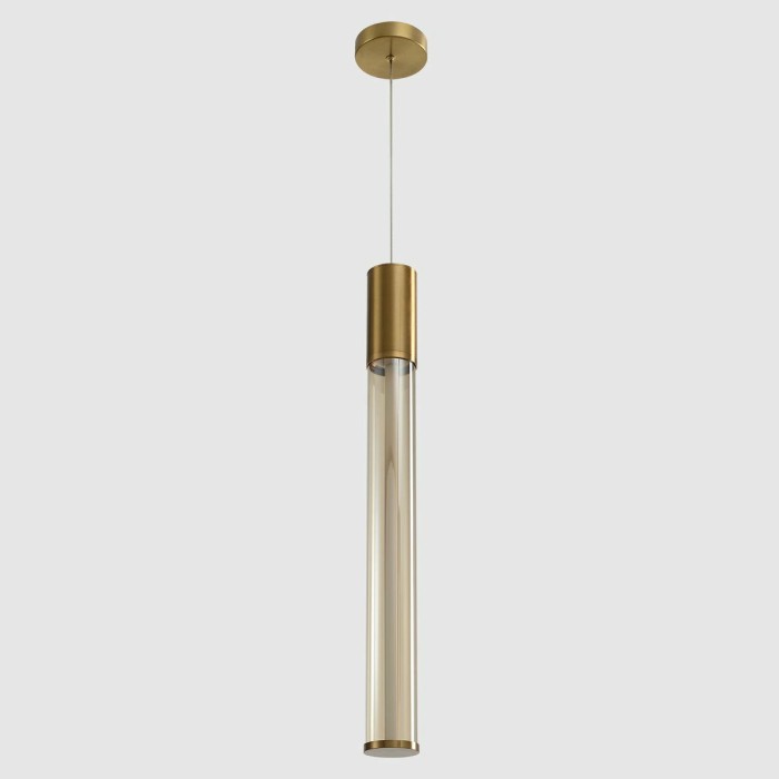 Подвесной светодиодный светильник Crystal Lux Lineup SP11W Led Brass