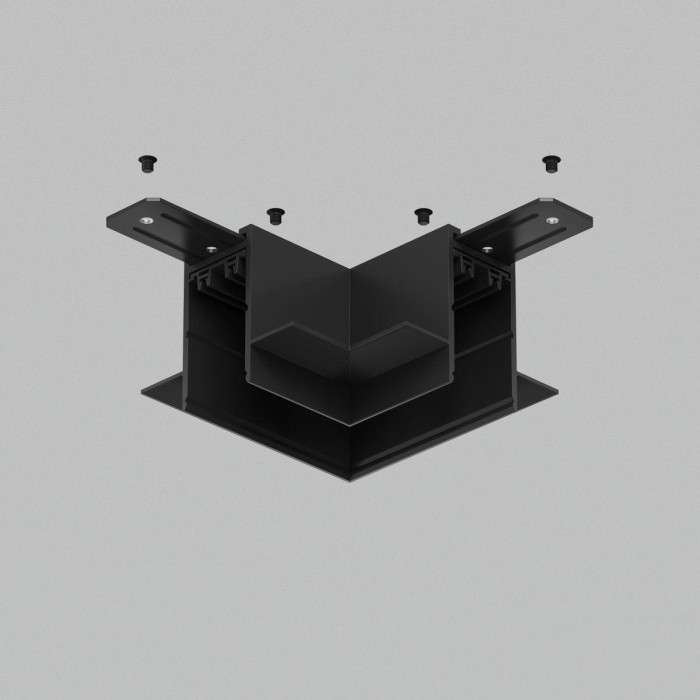 Коннектор L-образный потолок-потолок Denkirs Smart Hide TR2112-BK