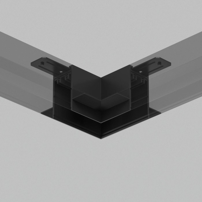 Коннектор L-образный потолок-потолок Denkirs Smart Hide TR2112-BK
