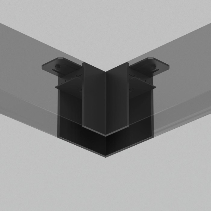 Угловой соединитель для шинопровода Denkirs Smart Base TR2102-BK