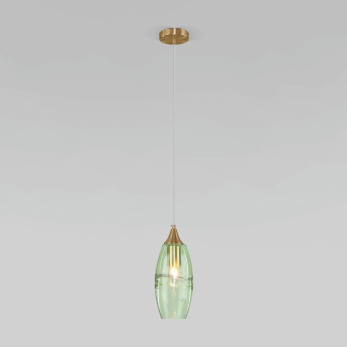 Подвесной светильник Eurosvet Lotus 50222/1 зеленый