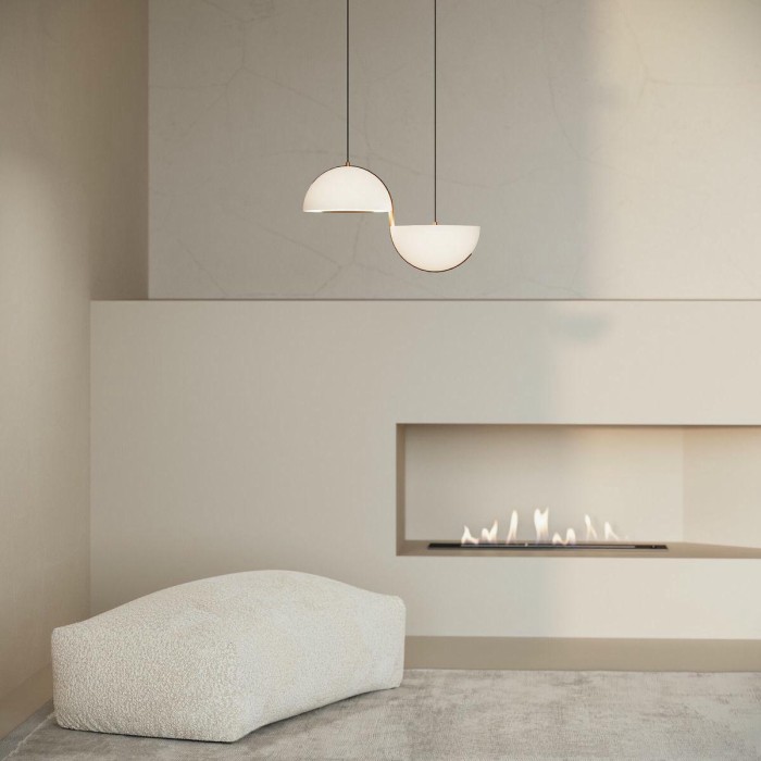 Подвесной светодиодный светильник Eurosvet Emisfero 50083/2 LED золото