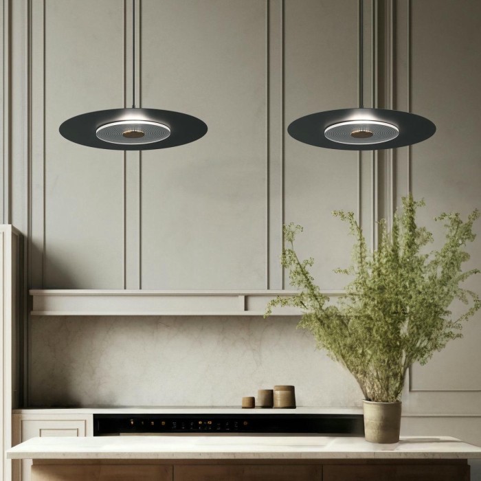 Подвесной светодиодный светильник Eurosvet Kontur 40030/1 LED черный