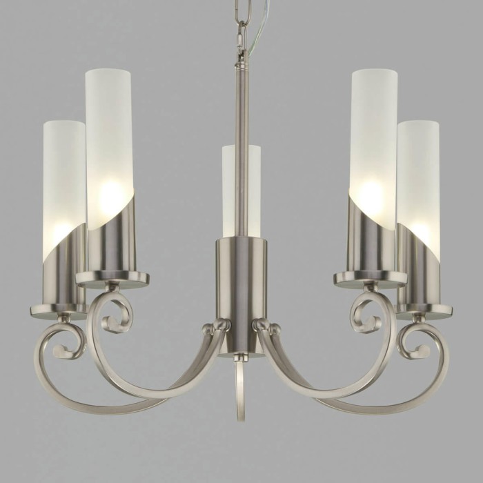 Подвесная люстра Eurosvet Banci 60117/5 никель
