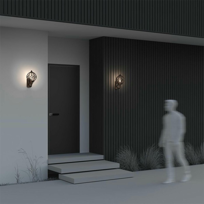 Уличный настенный светильник Maytoni Via O024WL-01G