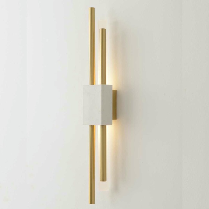 Бра Crystal Lux CARTA AP6W LED WHITE/BRASS