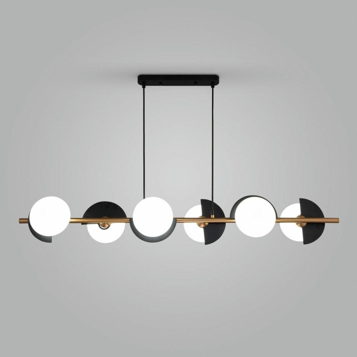 Подвесной светильник Eurosvet Moity 70149/6 черный/латунь Smart