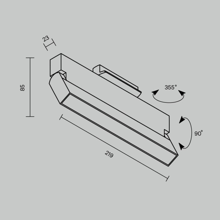 Трековый светильник Maytoni Technical TR223-1-12WCCT-W-W