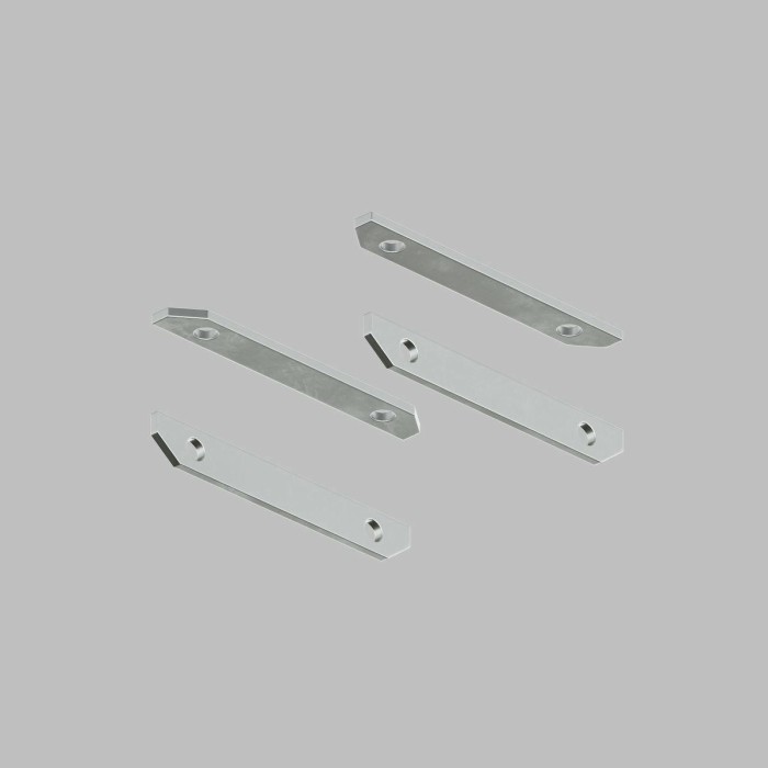 Комплект прямых соединителей для закладного профиля TR3040-AL Denkirs Smart One (4 шт.) TR3043-AL