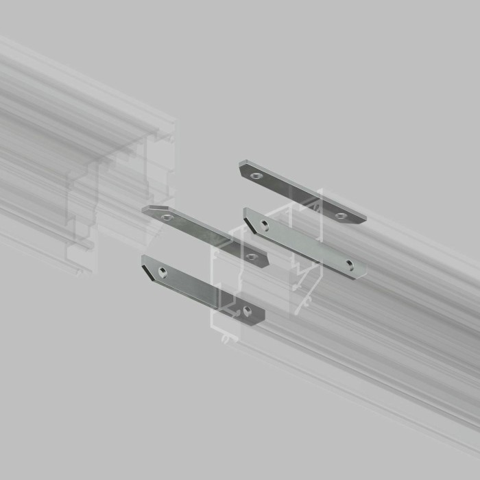 Комплект прямых соединителей для закладного профиля TR3040-AL Denkirs Smart One (4 шт.) TR3043-AL
