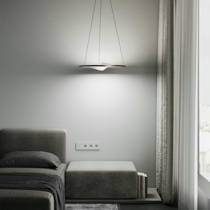 Подвесной светодиодный светильник Eurosvet Occhio 40027/1 LED серый