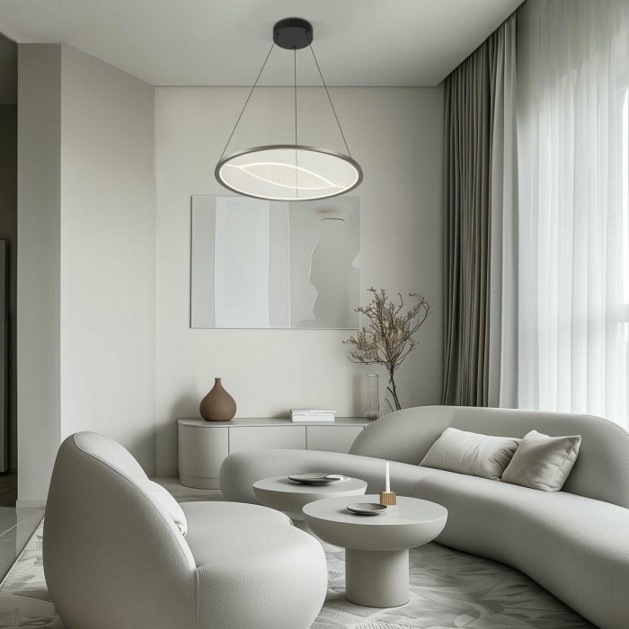 Подвесной светодиодный светильник Eurosvet Occhio 40027/1 LED серый