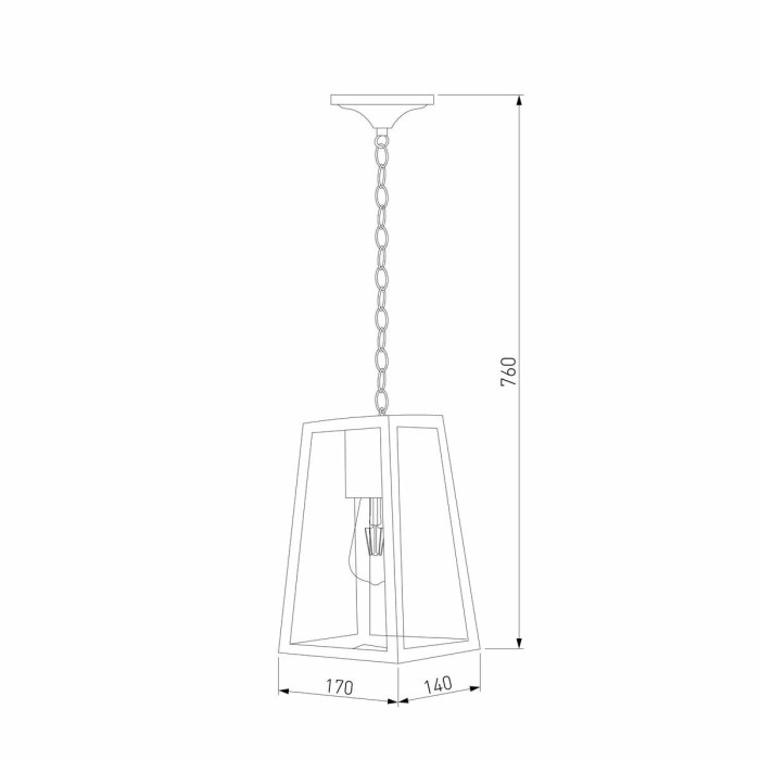 Уличный подвесной светильник Elektrostandard Germes 35152/H a058805