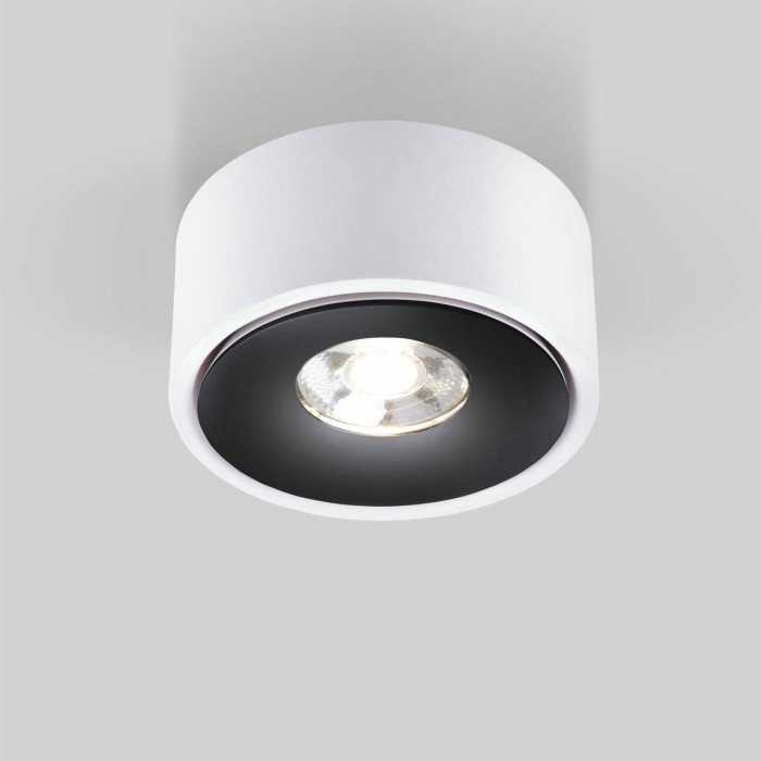Накладной светодиодный светильник Elektrostandard Glide 25100/Led белый/черный a059332