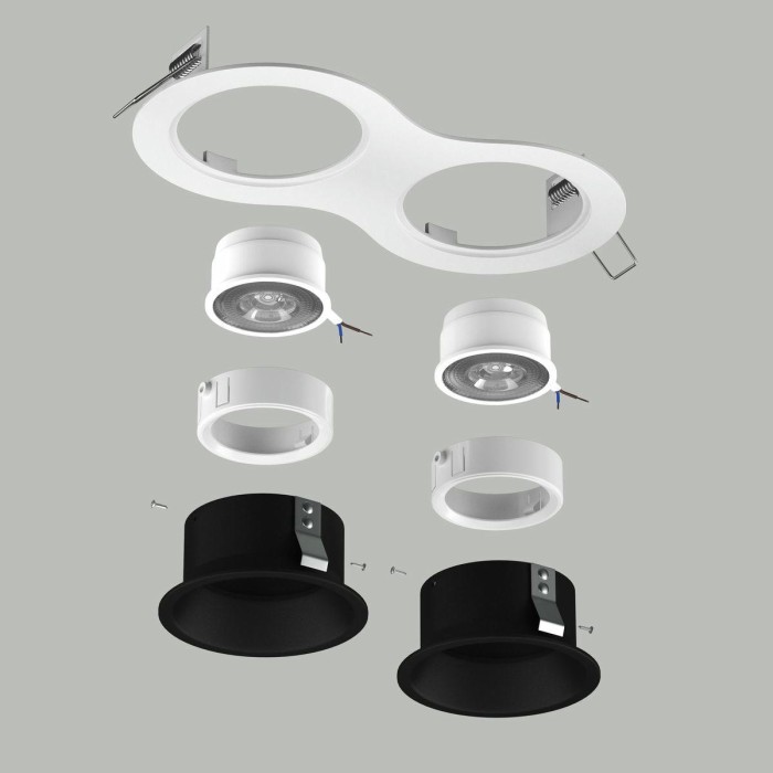 Комплект со светильником Lightstar Domino Round (214626+214607+214607+214006+214006) D6260707WMOD