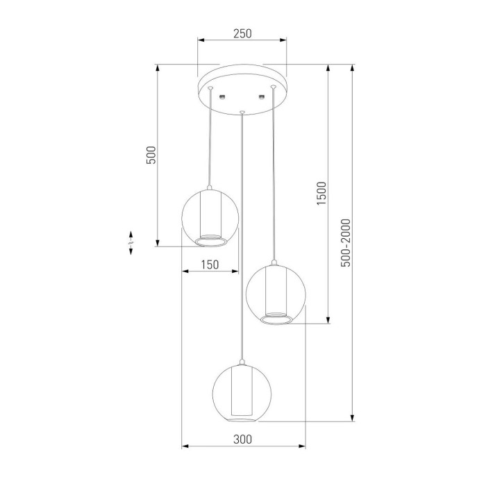 Подвесная светодиодная люстра Eurosvet Cobble 50258/3 LED дымчатый/ бежевый/ шоколад