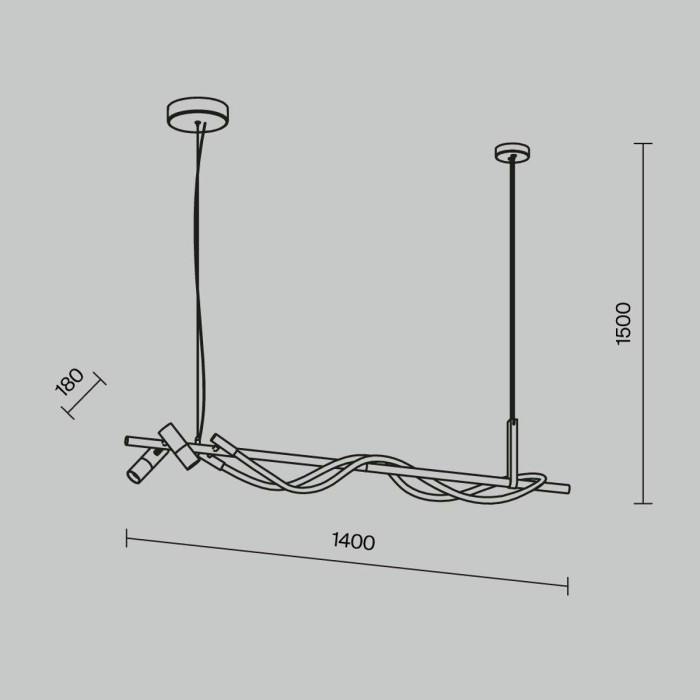 Подвесной светильник Maytoni Tau MOD166PL-L30GB3K